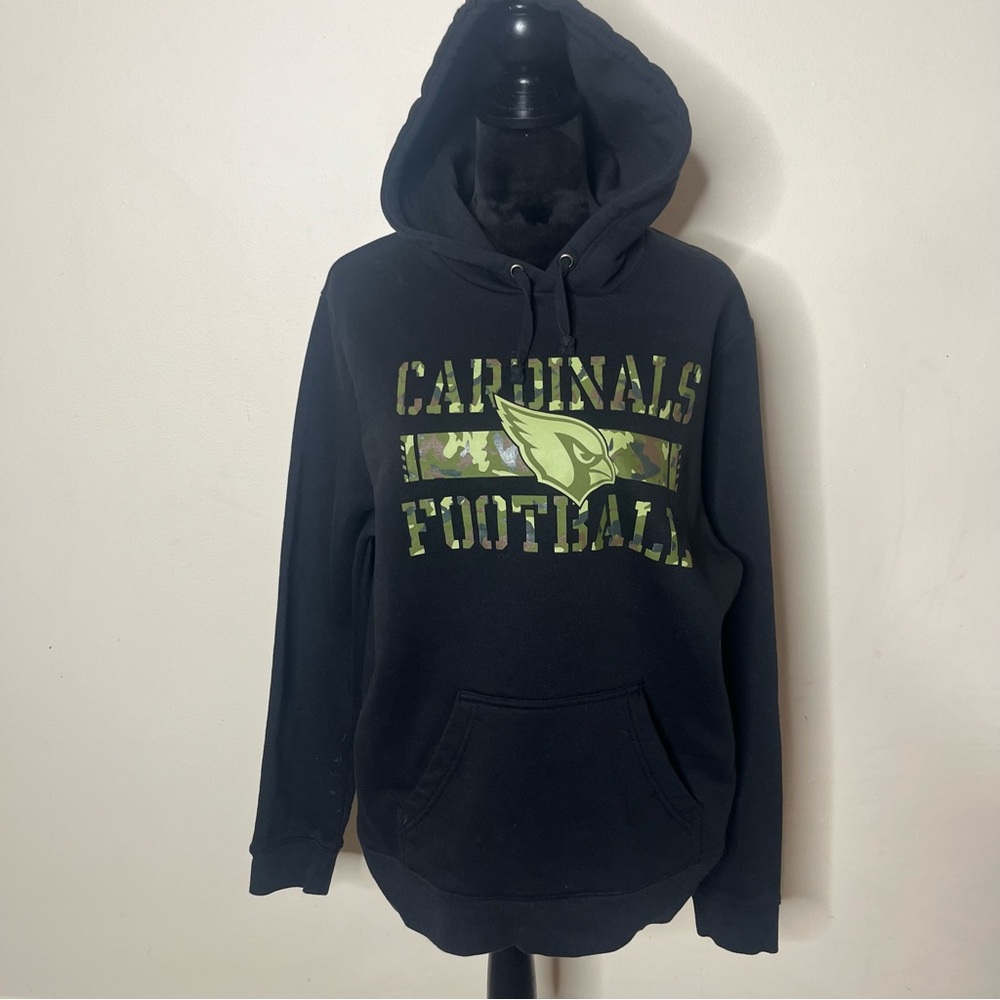NFL Team Apparel Men’s Black Camo Arizona Cardinals Football‎ Pullover Hoodie M